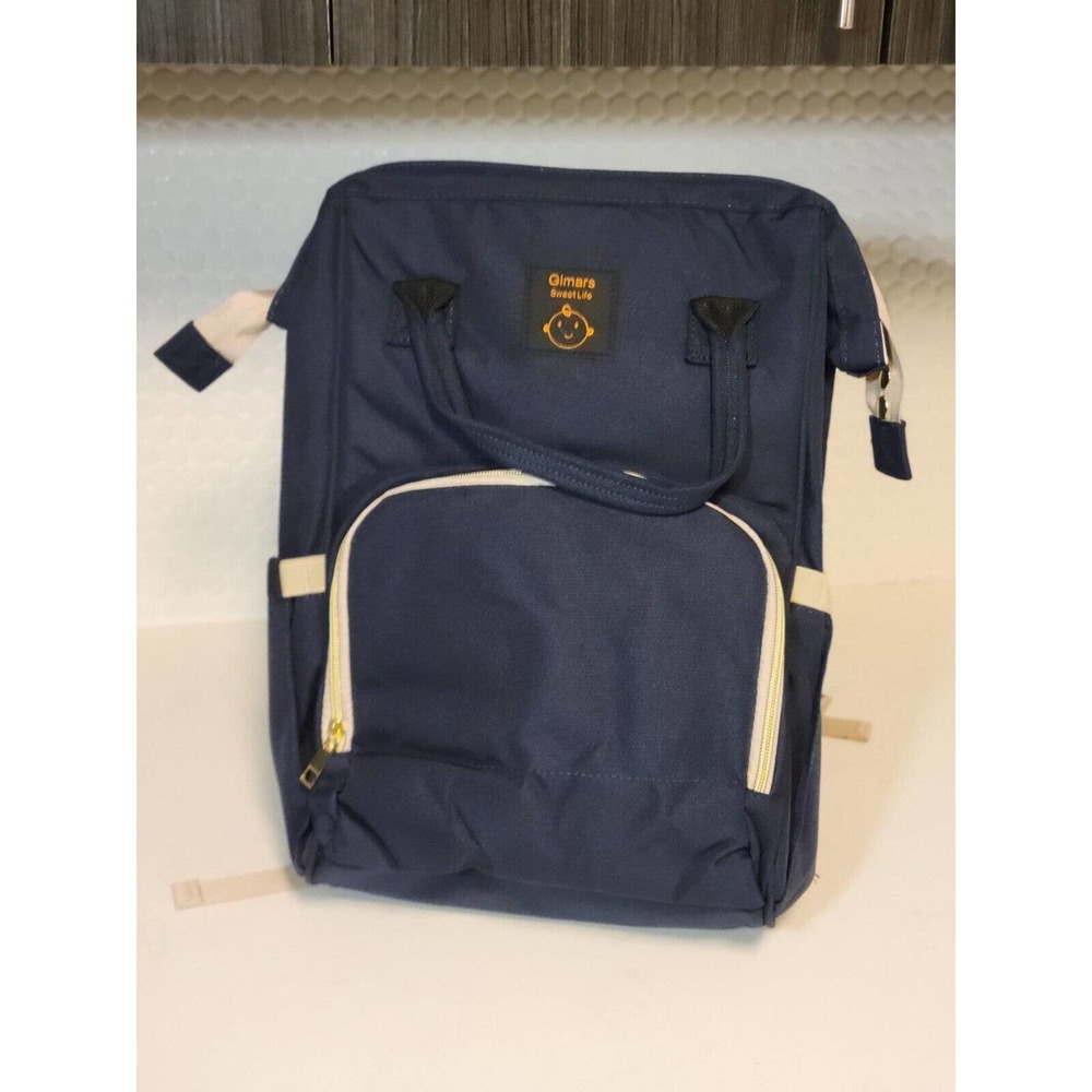 New Gimars Diaper Bag Backpack, Large Capacity Travel Baby Backpack Bags Blue